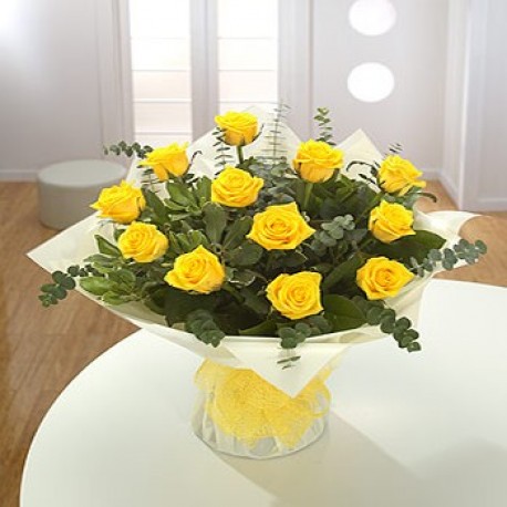 ONE DOZEN YELLOW ROSES