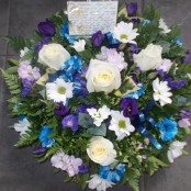 Blue and White Posy