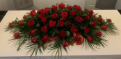 RED ROSE COFFIN SPRAY